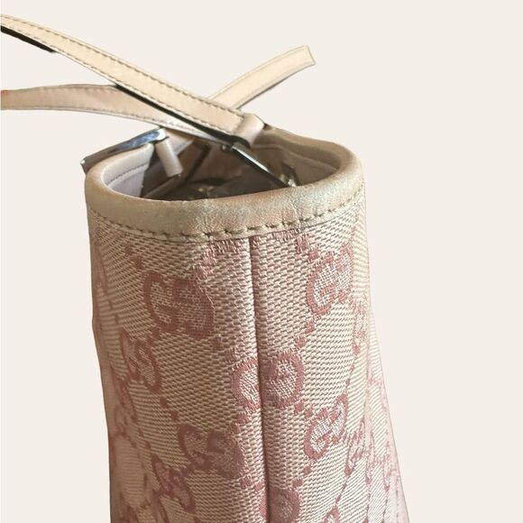 Gucci- GG Canvas Leather-Trimmed Tote - Vintage - Picture 8 of 16